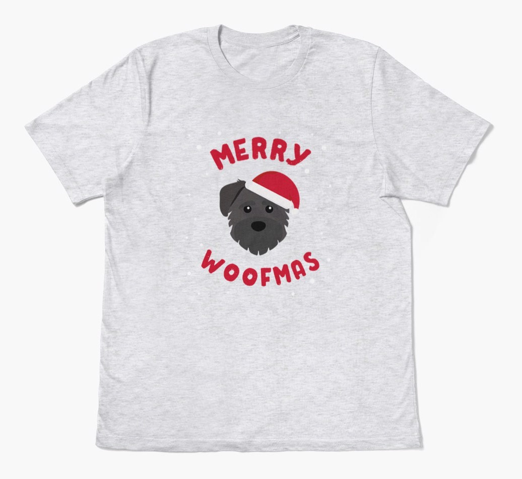 'Merry Woofmas' - Personalised {breedFullName} Adult T-Shirt