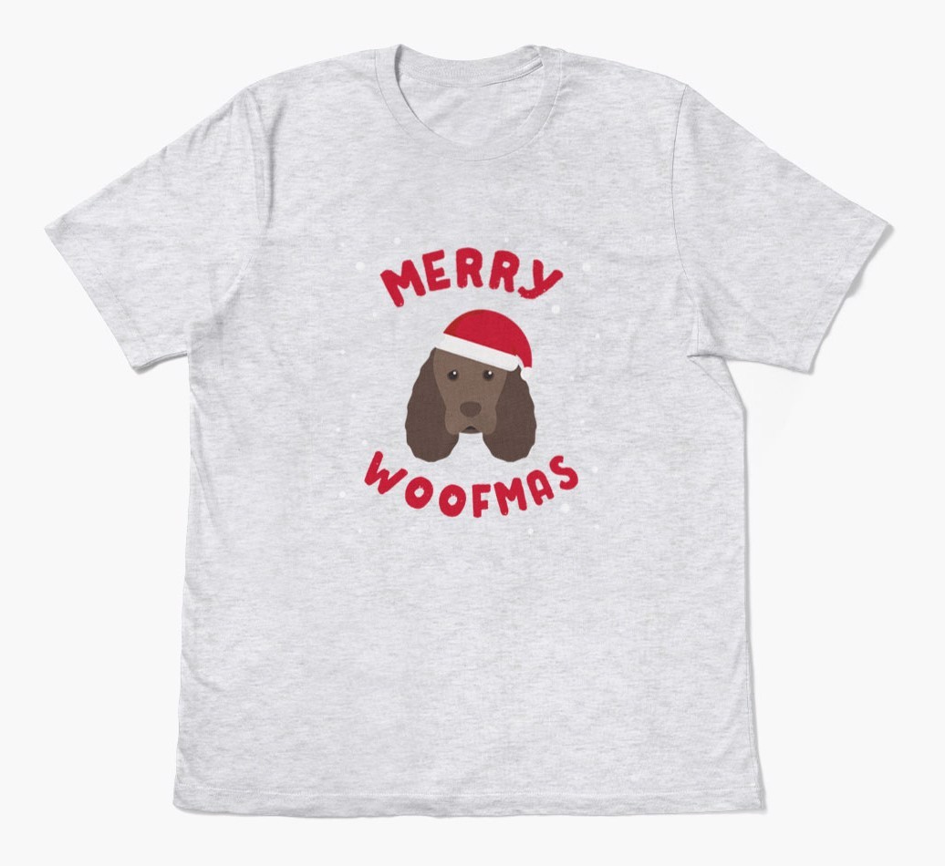 'Merry Woofmas' - Personalised {breedFullName} Adult T-Shirt