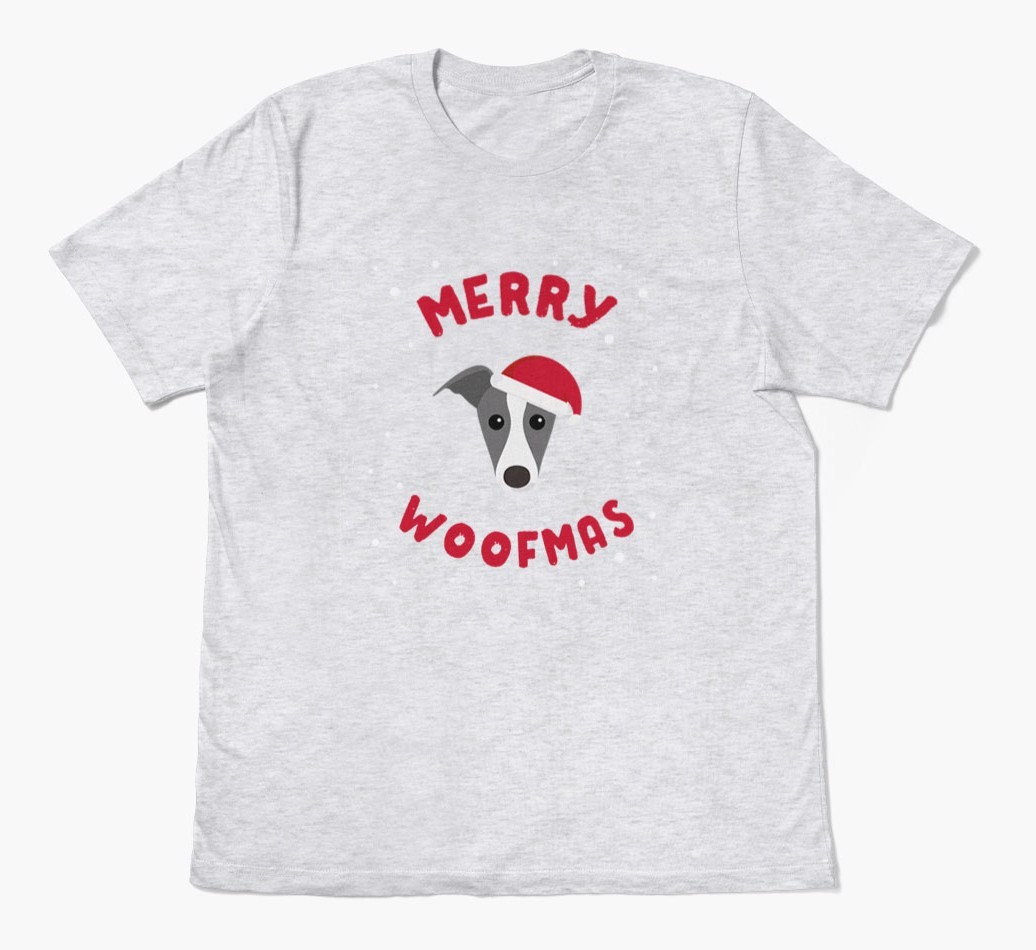 'Merry Woofmas' - Personalised {breedFullName} Adult T-Shirt