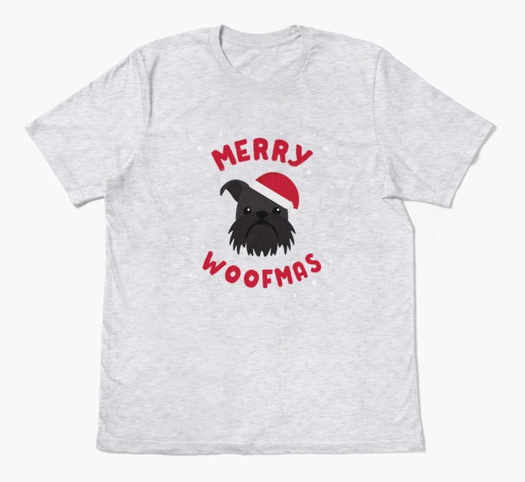 'Merry Woofmas' - Personalized {breedFullName} Adult T-Shirt