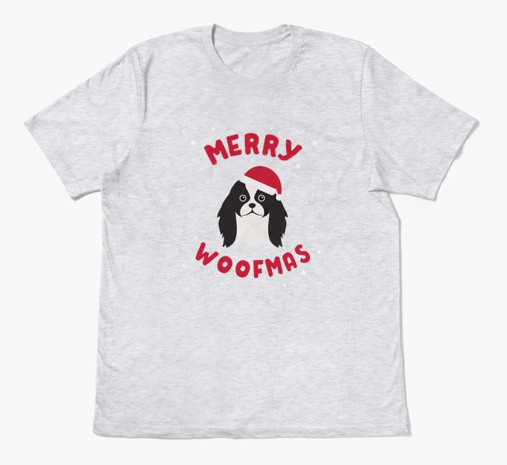 'Merry Woofmas' - Personalized {breedFullName} Adult T-Shirt