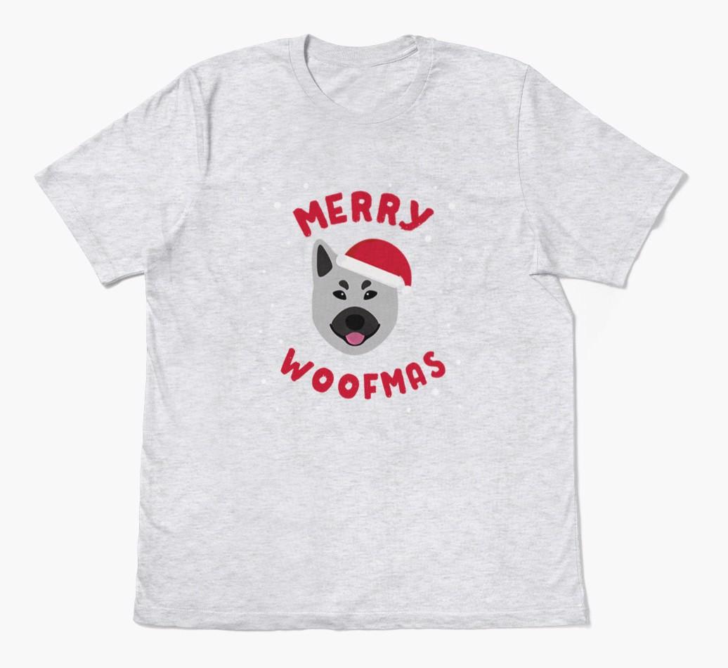 'Merry Woofmas' - Personalised {breedFullName} Adult T-Shirt