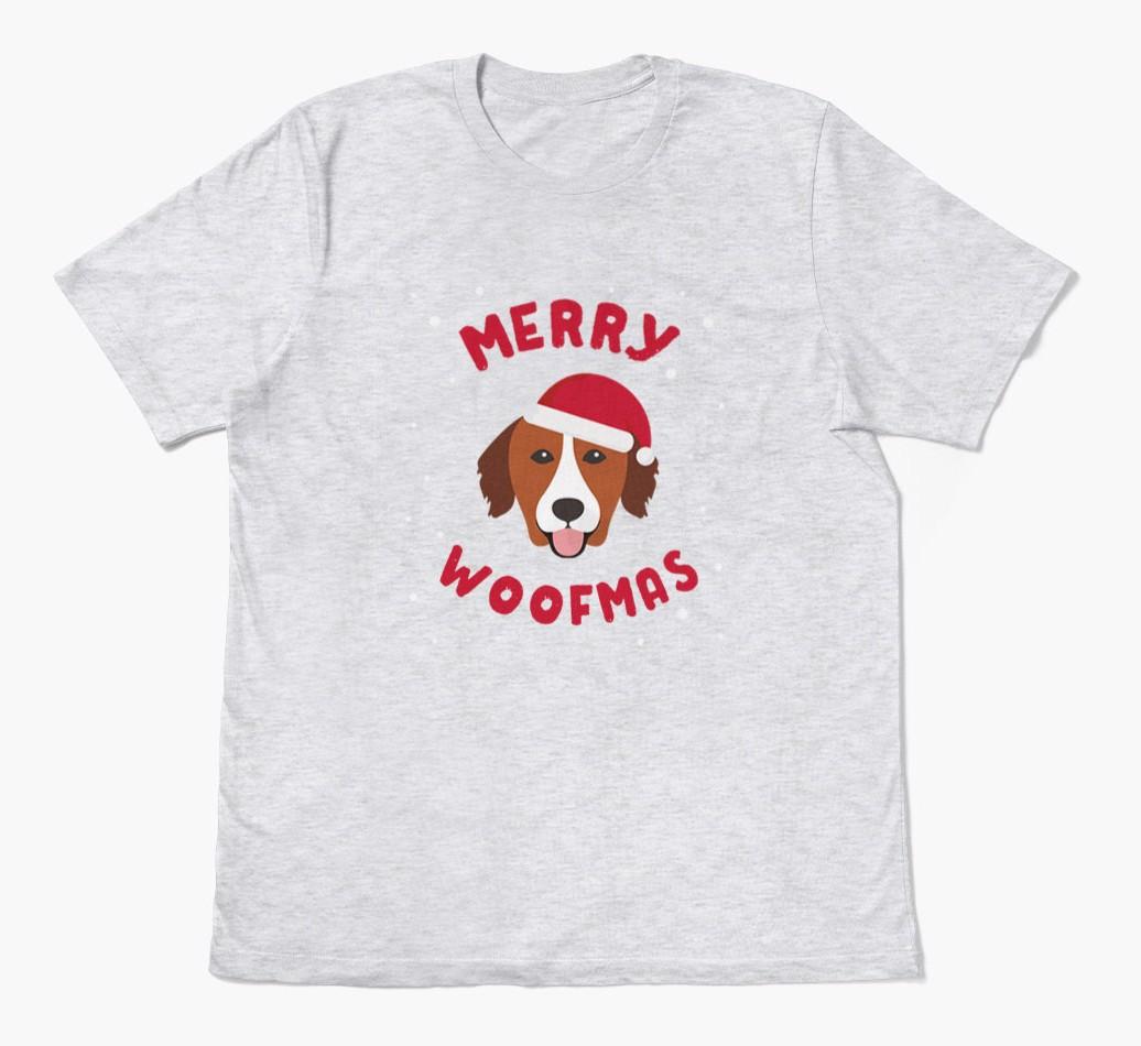 'Merry Woofmas' - Personalised {breedFullName} Adult T-Shirt