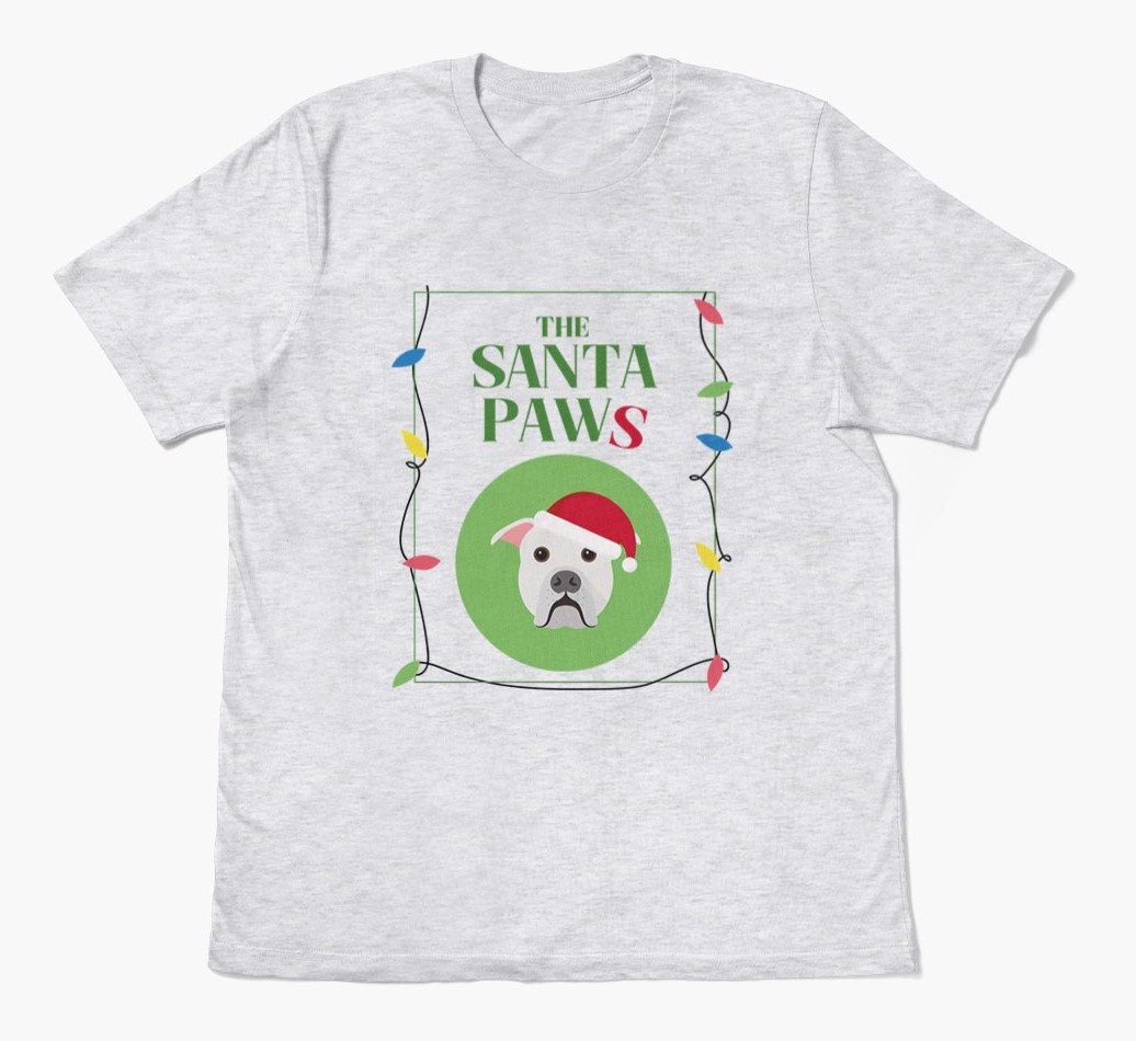 'Santa Paws' - Personalised {breedFullName} Adult T-Shirt