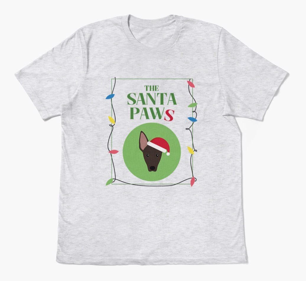 'Santa Paws' - Personalised {breedFullName} Adult T-Shirt