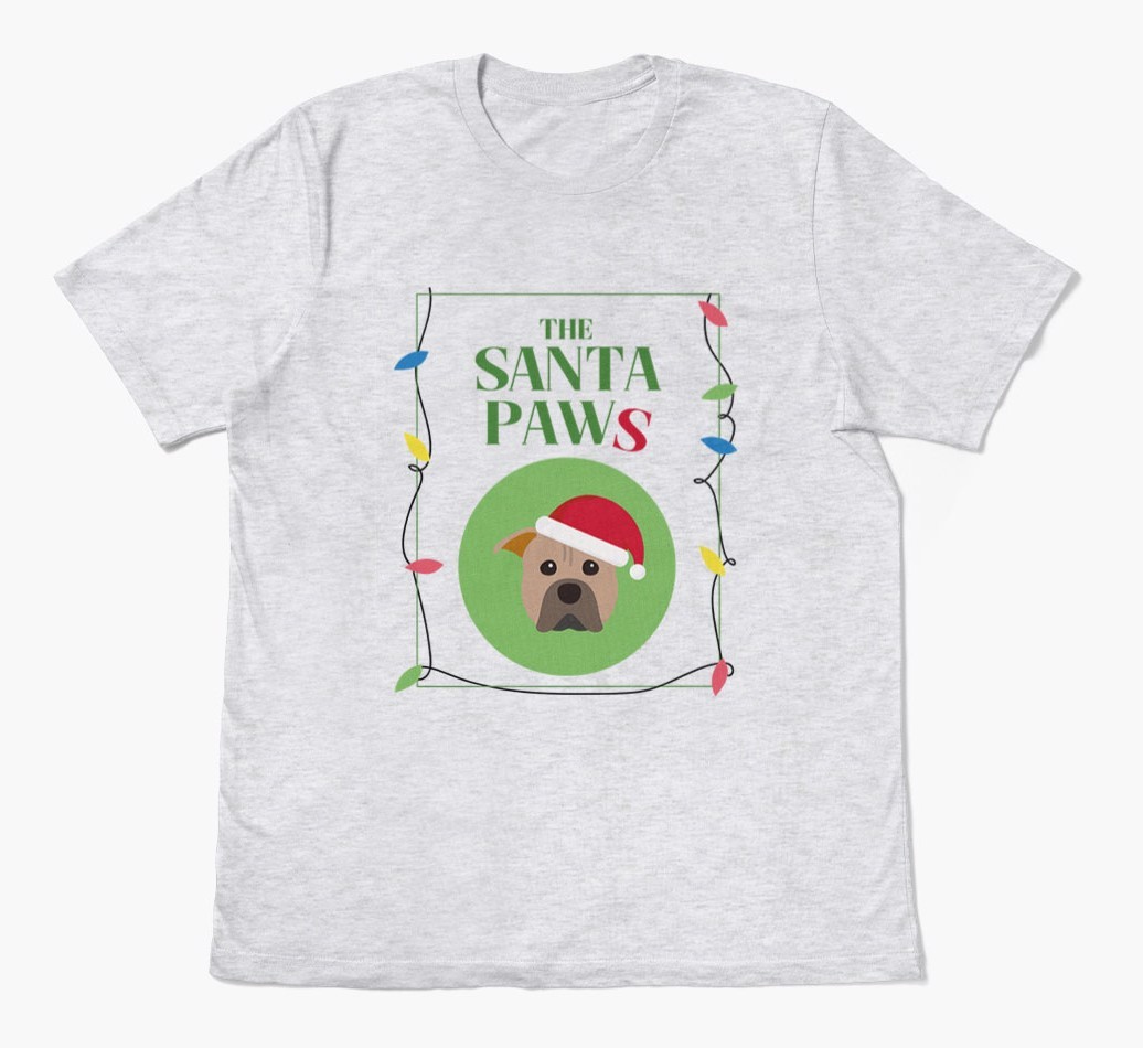 'Santa Paws' - Personalised {breedFullName} Adult T-Shirt