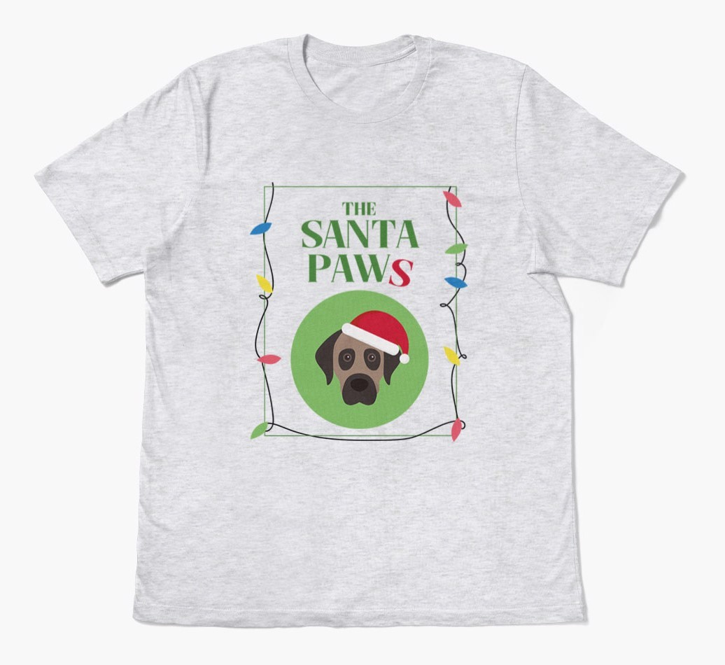'Santa Paws' - Personalized {breedFullName} Adult T-Shirt