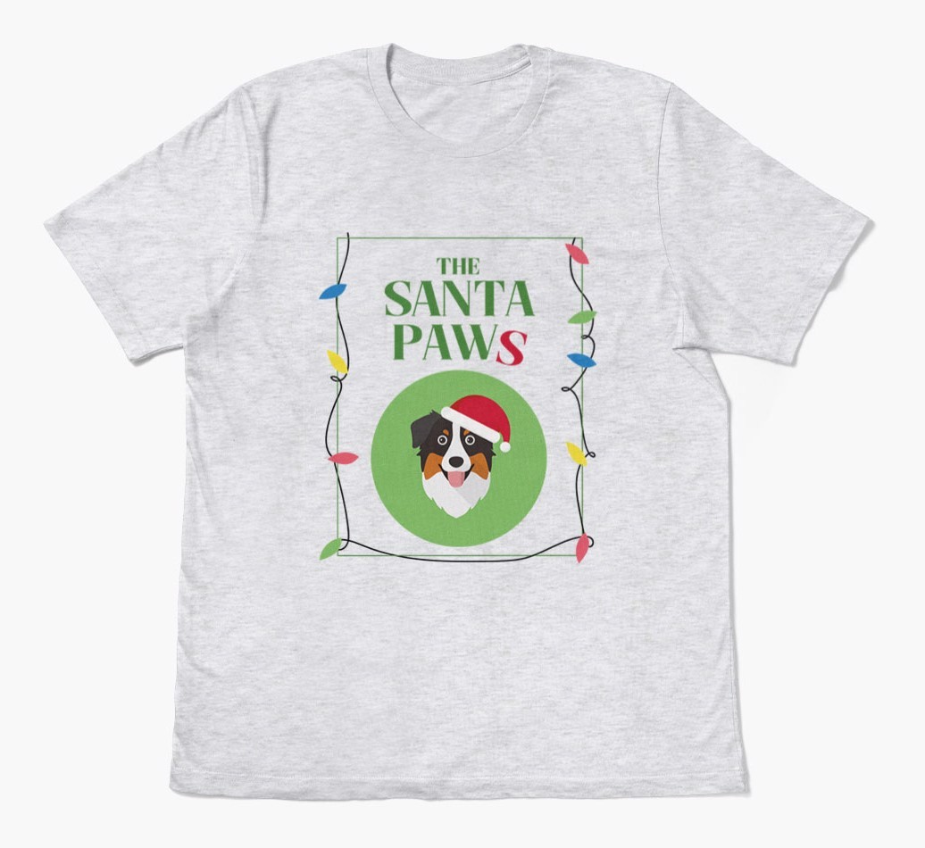 'Santa Paws' - Personalised {breedFullName} Adult T-Shirt