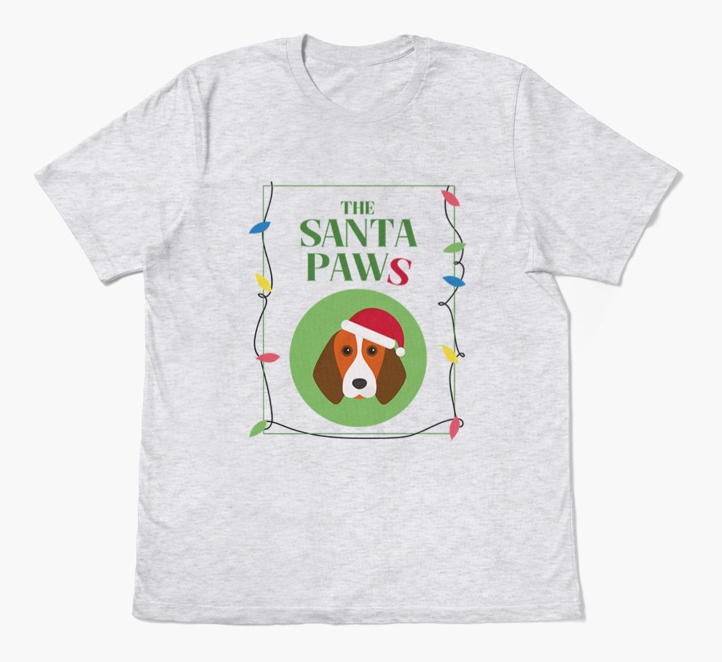 'Santa Paws' - Personalised {breedFullName} Adult T-Shirt