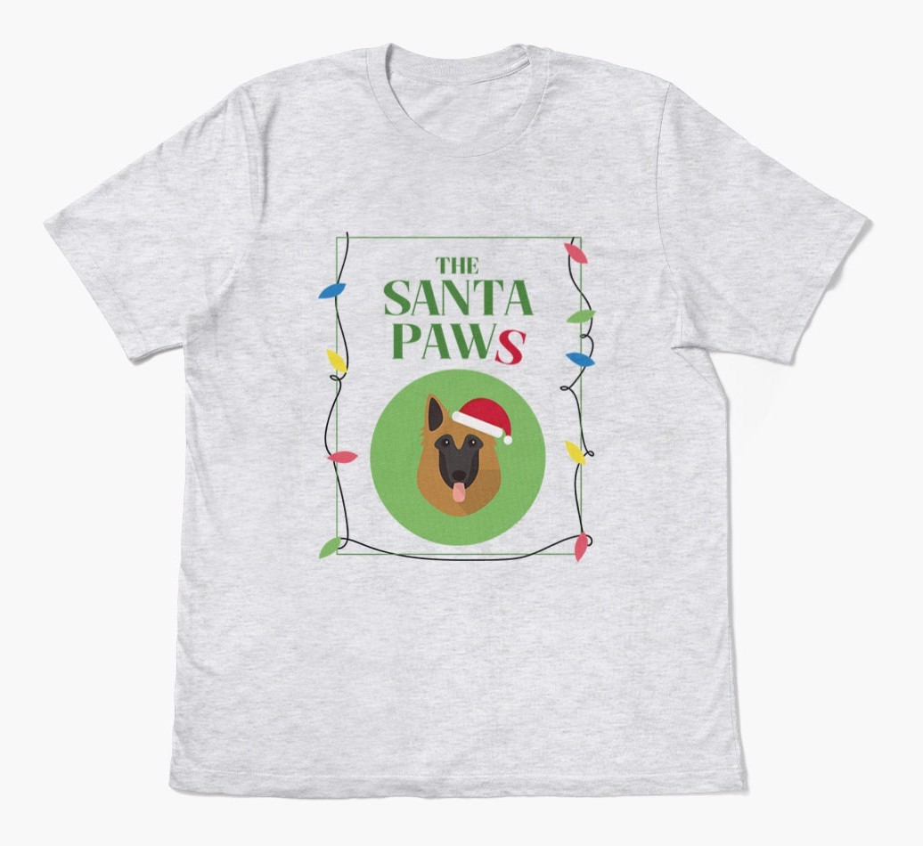 'Santa Paws' - Personalised {breedFullName} Adult T-Shirt