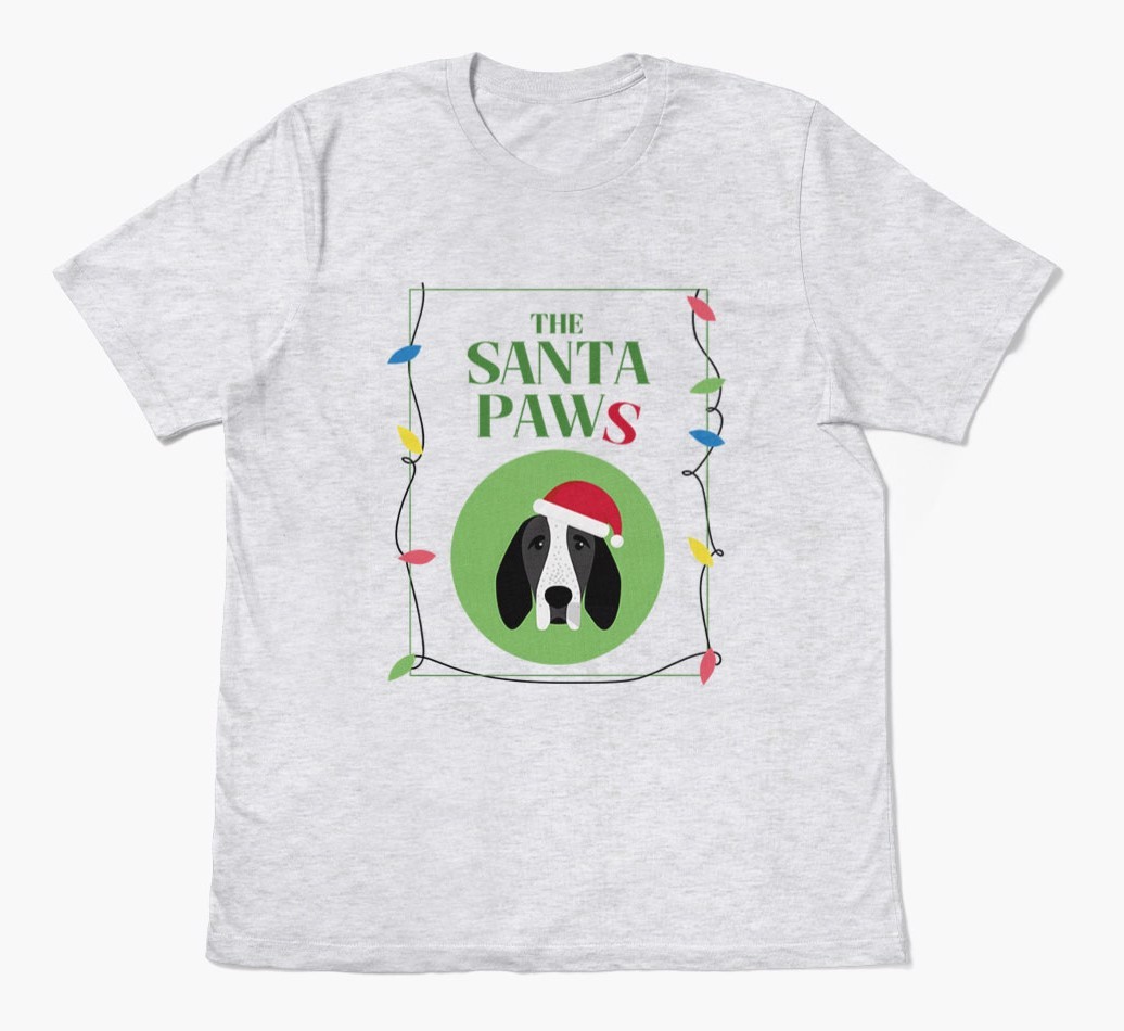'Santa Paws' - Personalised {breedFullName} Adult T-Shirt