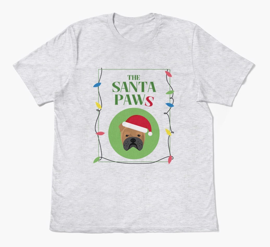 'Santa Paws' - Personalized {breedFullName} Adult T-Shirt