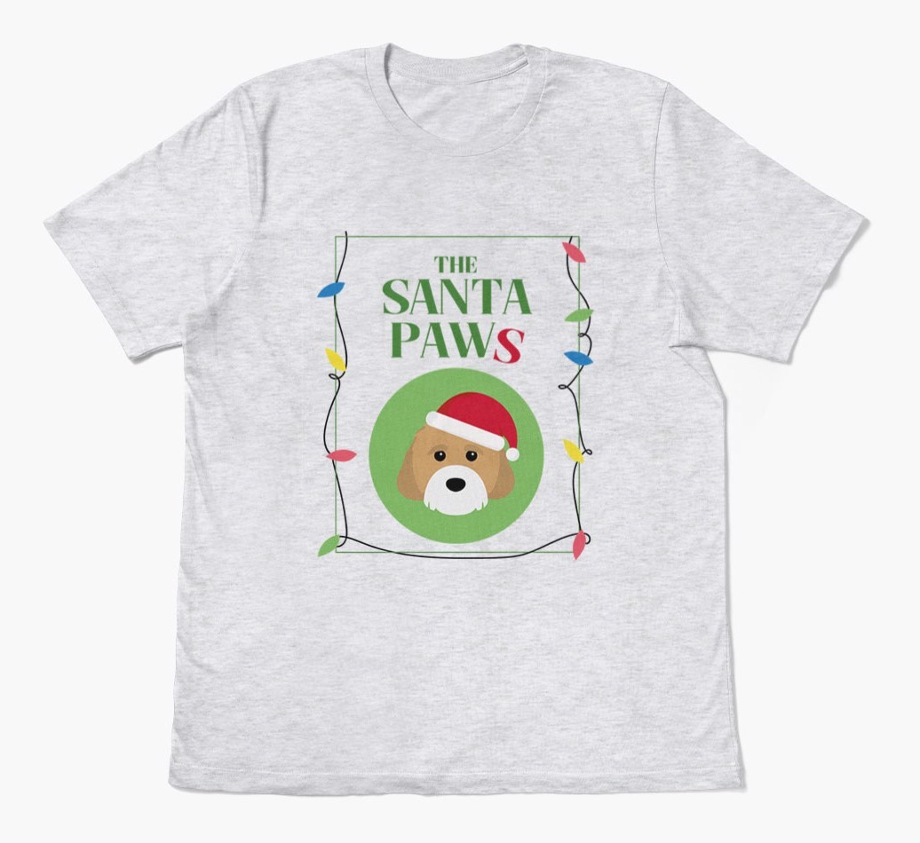 'Santa Paws' - Personalised {breedFullName} Adult T-Shirt