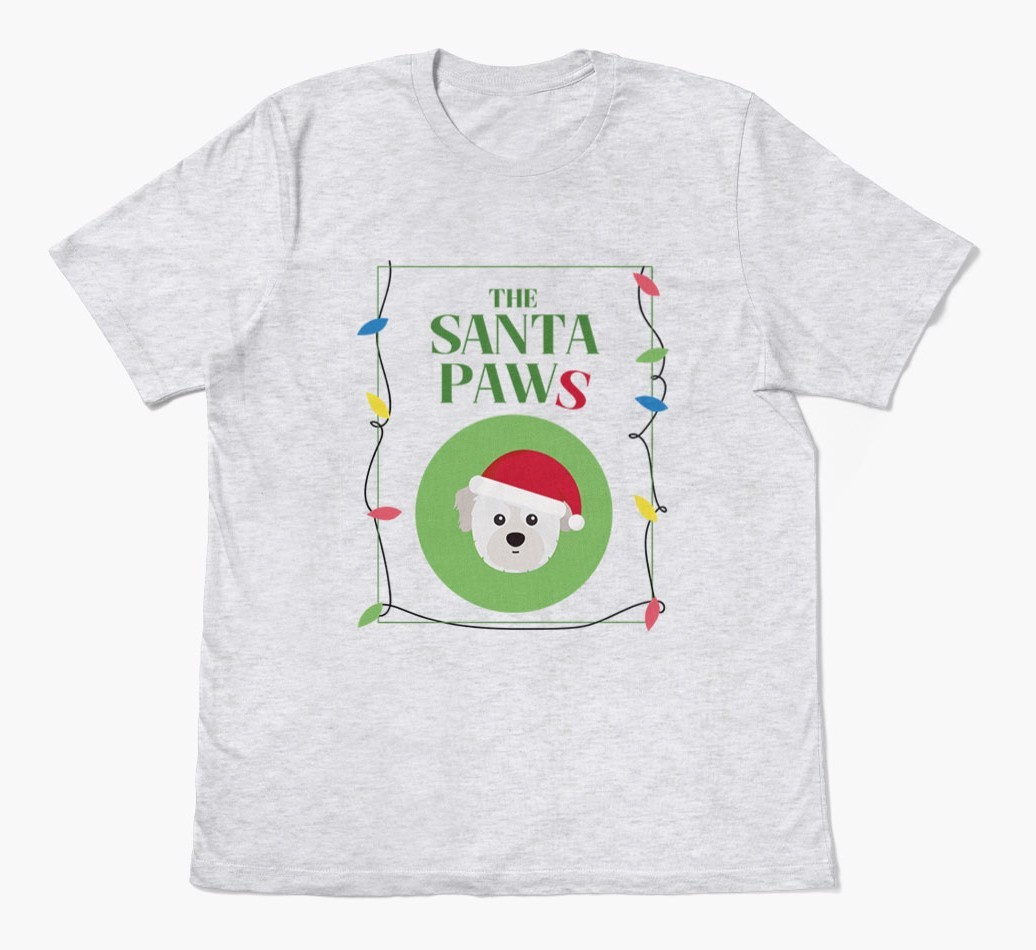 'Santa Paws' - Personalised {breedFullName} Adult T-Shirt