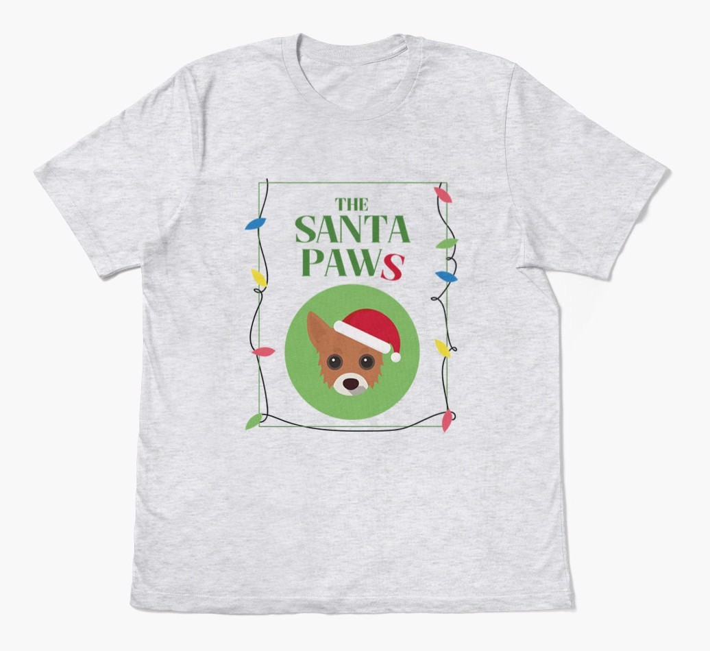 'Santa Paws' - Personalised {breedFullName} Adult T-Shirt