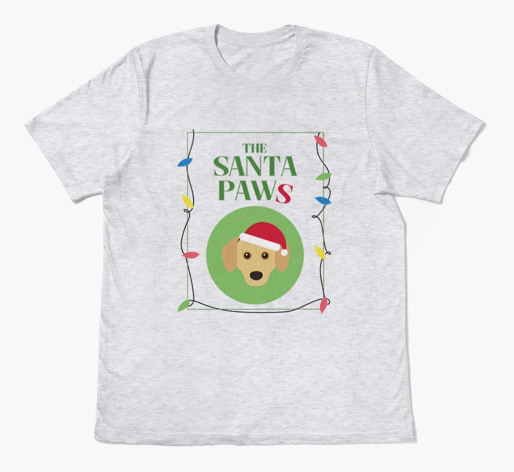 'Santa Paws' - Personalised {breedFullName} Adult T-Shirt