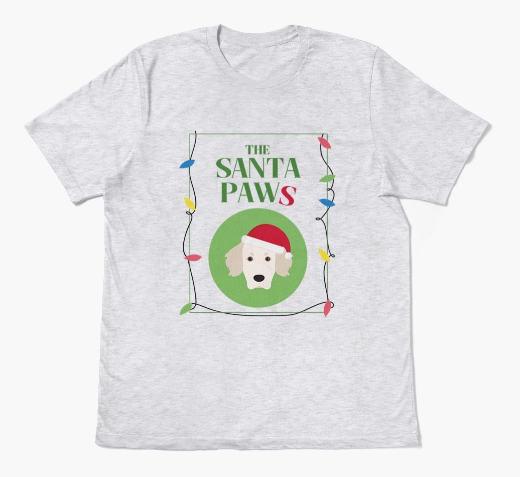 'Santa Paws' - Personalized {breedFullName} Adult T-Shirt