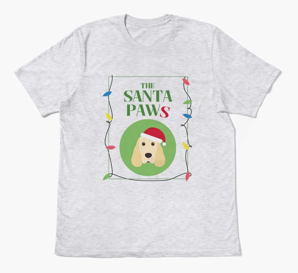 'Santa Paws' - Personalised {breedFullName} Adult T-Shirt