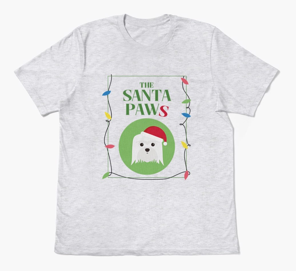 'Santa Paws' - Personalised {breedFullName} Adult T-Shirt