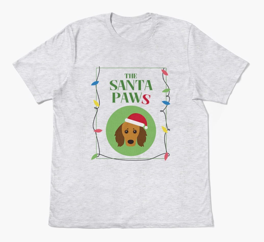 'Santa Paws' - Personalised {breedFullName} Adult T-Shirt