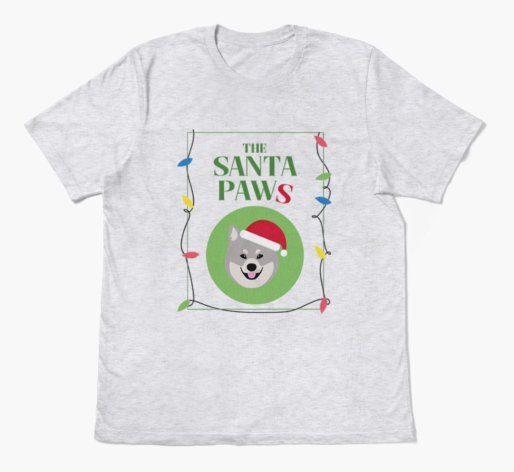 'Santa Paws' - Personalised {breedFullName} Adult T-Shirt