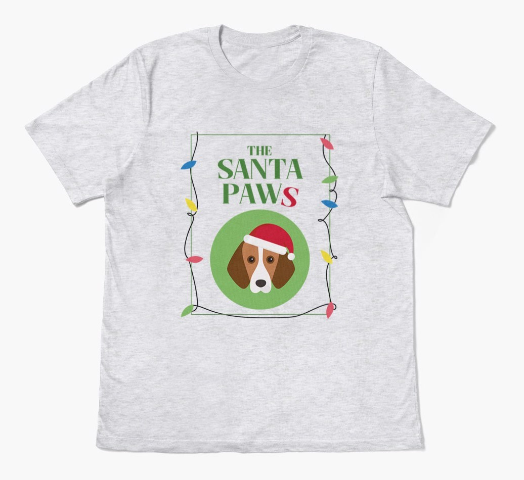 'Santa Paws' - Personalized {breedFullName} Adult T-Shirt