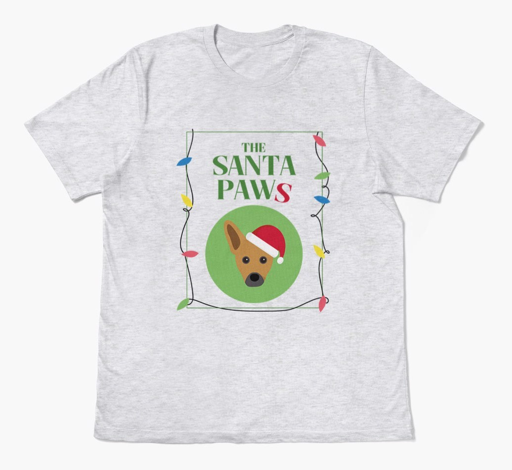 'Santa Paws' - Personalized {breedFullName} Adult T-Shirt