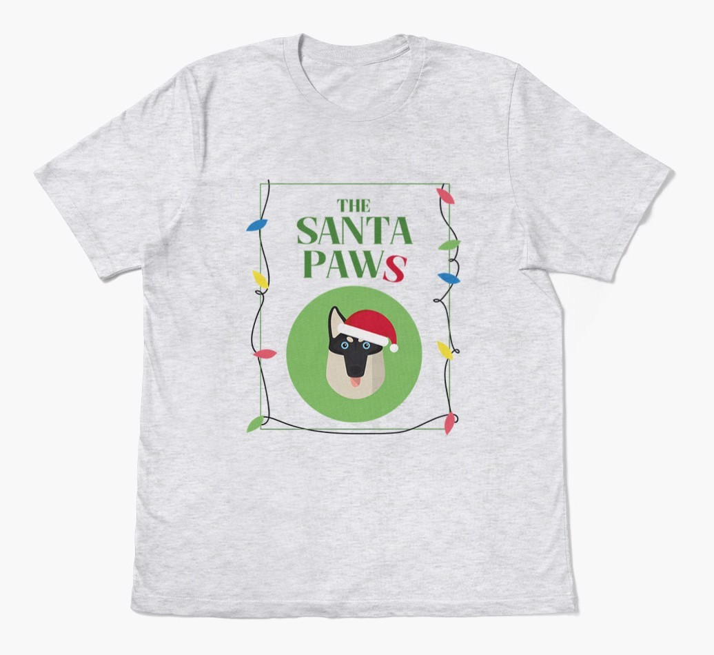 'Santa Paws' - Personalized {breedFullName} Adult T-Shirt