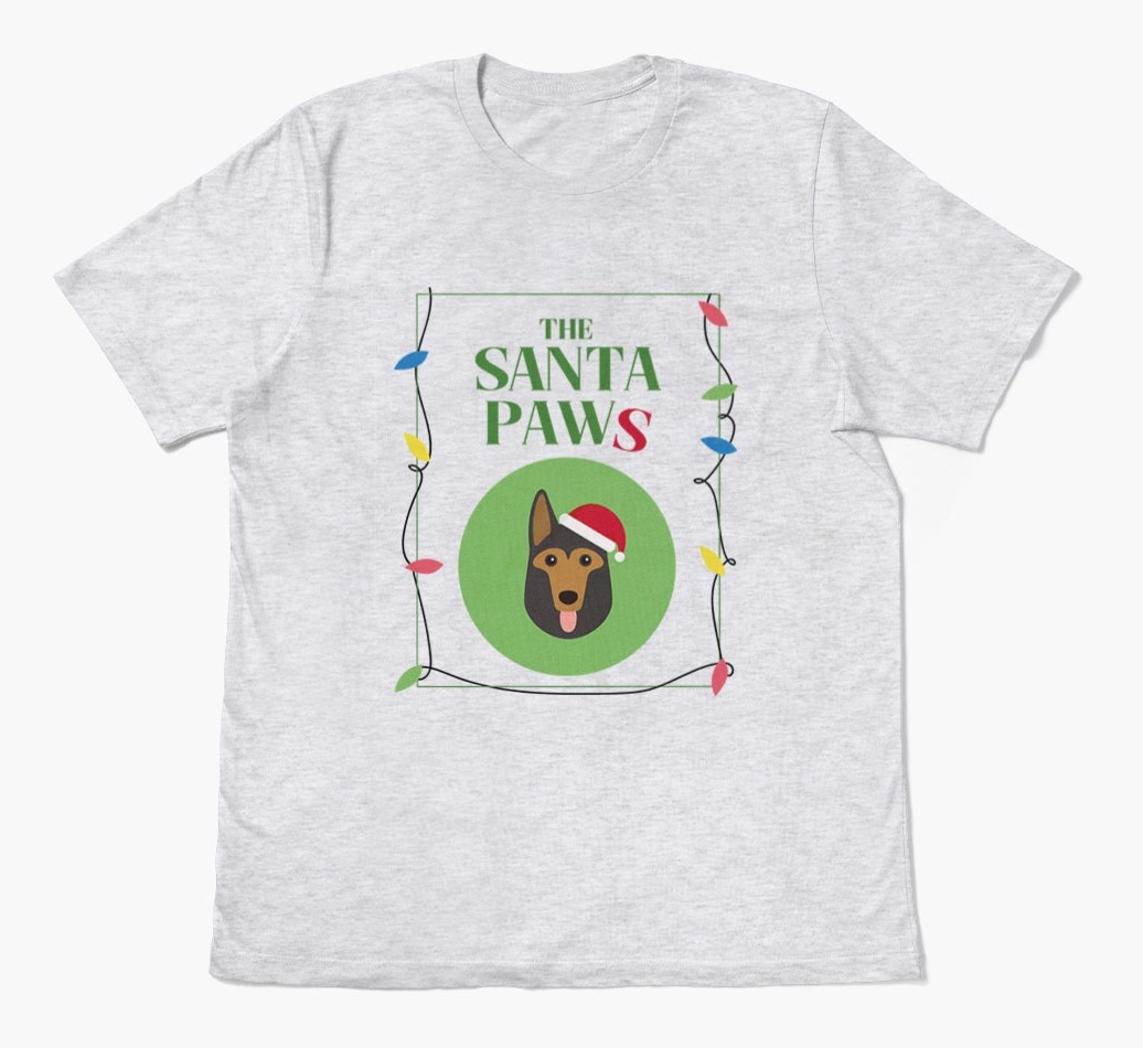 'Santa Paws' - Personalised {breedFullName} Adult T-Shirt