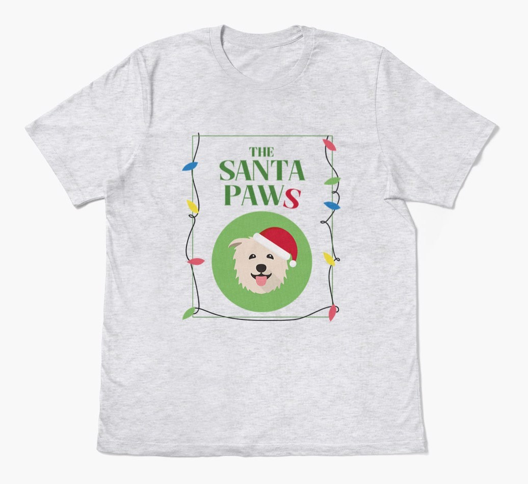 'Santa Paws' - Personalised {breedFullName} Adult T-Shirt