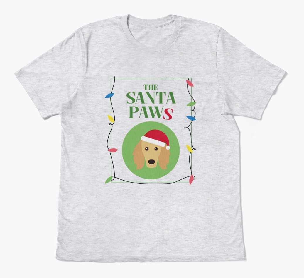 'Santa Paws' - Personalized {breedFullName} Adult T-Shirt