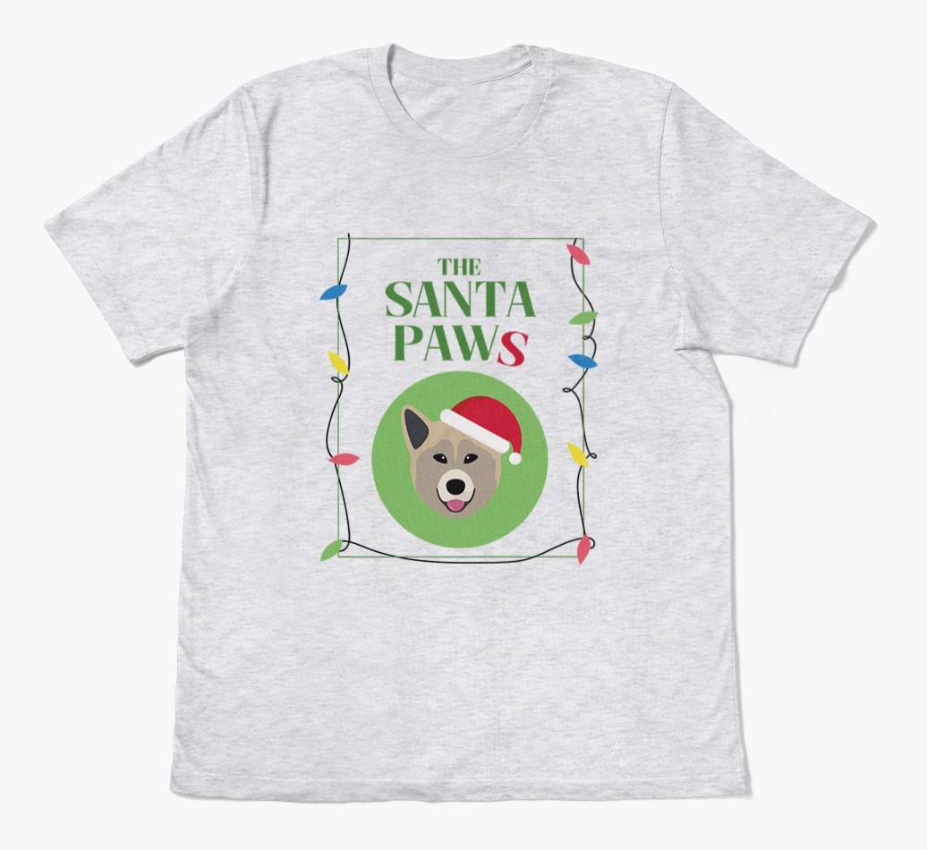 'Santa Paws' - Personalised {breedFullName} Adult T-Shirt