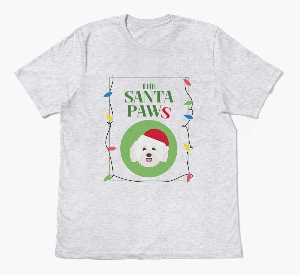 'Santa Paws' - Personalized {breedFullName} Adult T-Shirt
