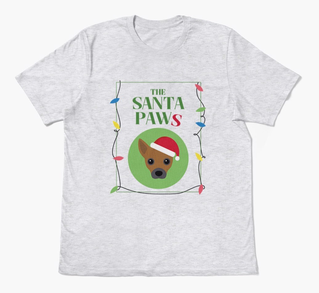 'Santa Paws' - Personalized {breedFullName} Adult T-Shirt