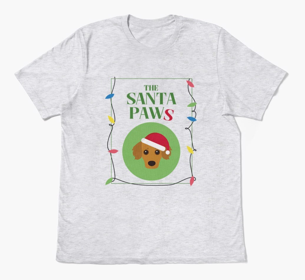 'Santa Paws' - Personalised {breedFullName} Adult T-Shirt