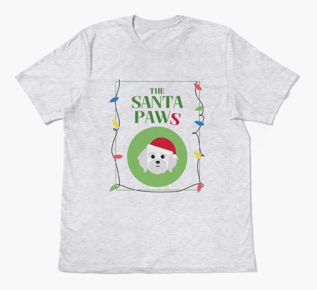 'Santa Paws' - Personalised {breedFullName} Adult T-Shirt