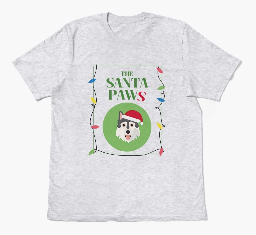'Santa Paws' - Personalised {breedFullName} Adult T-Shirt