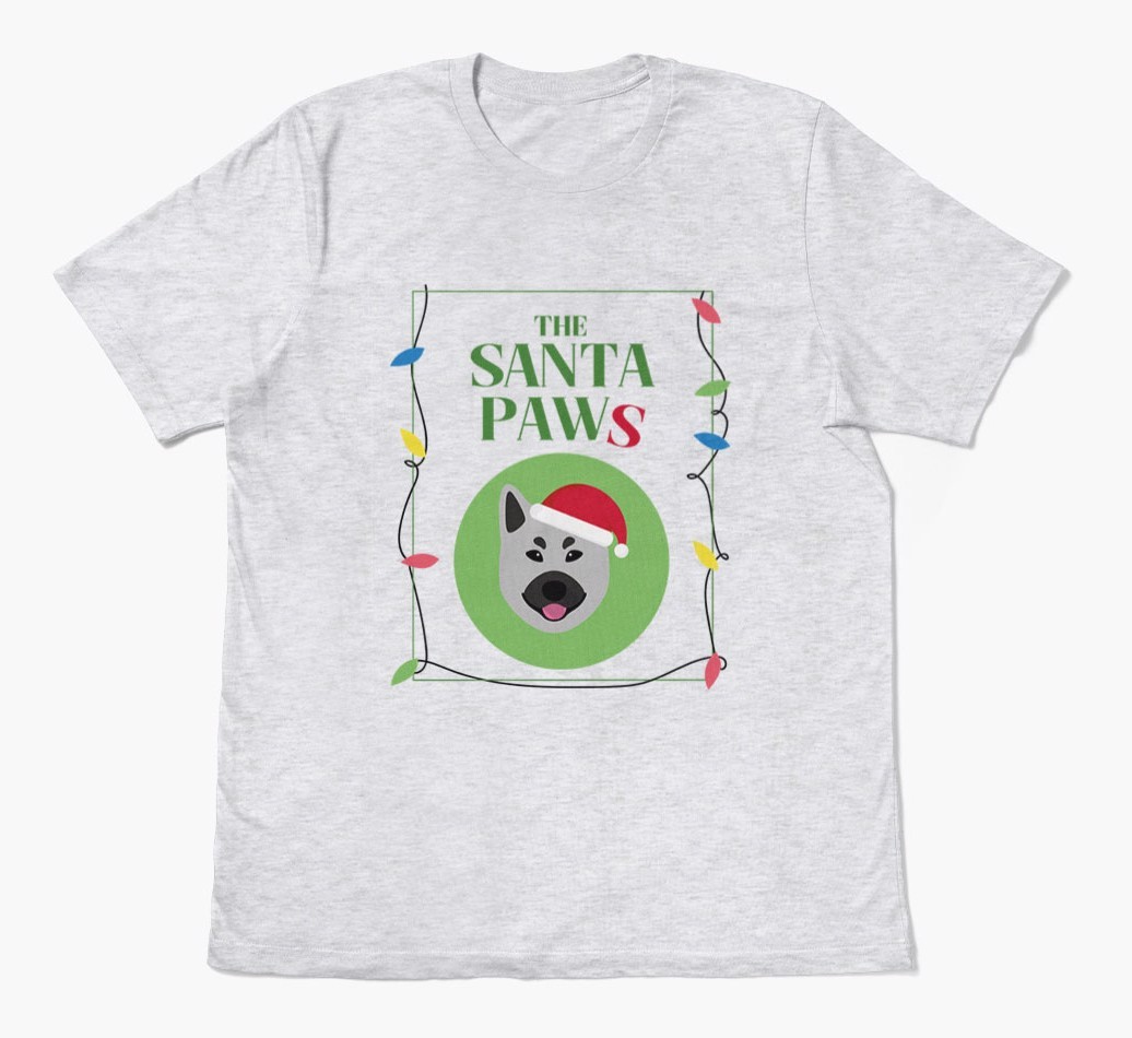 'Santa Paws' - Personalised {breedFullName} Adult T-Shirt