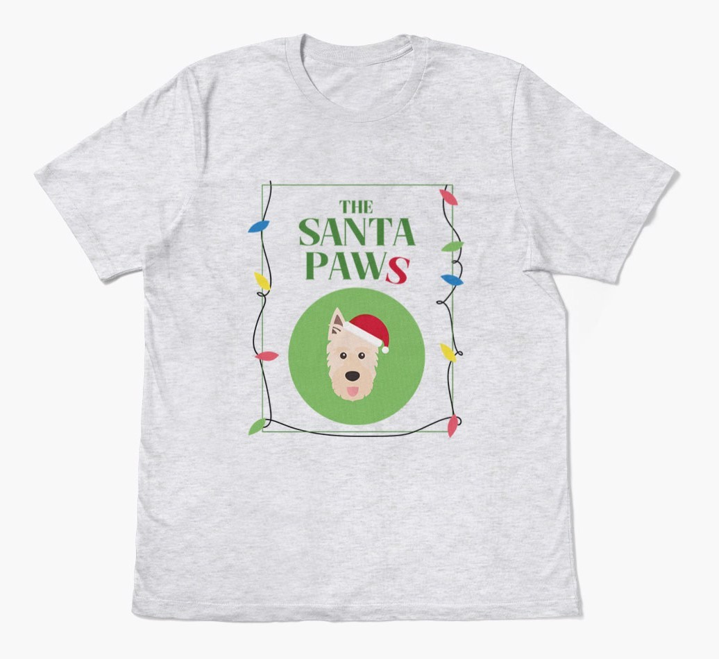 'Santa Paws' - Personalized {breedFullName} Adult T-Shirt