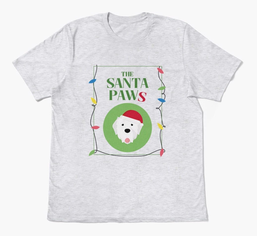 'Santa Paws' - Personalised {breedFullName} Adult T-Shirt
