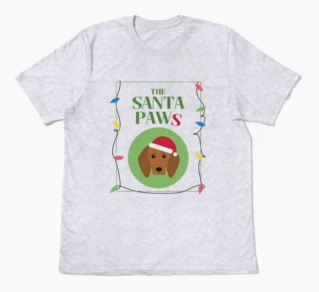 'Santa Paws' - Personalised {breedFullName} Adult T-Shirt