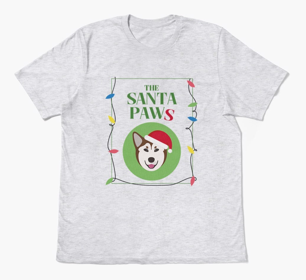 'Santa Paws' - Personalized {breedFullName} Adult T-Shirt