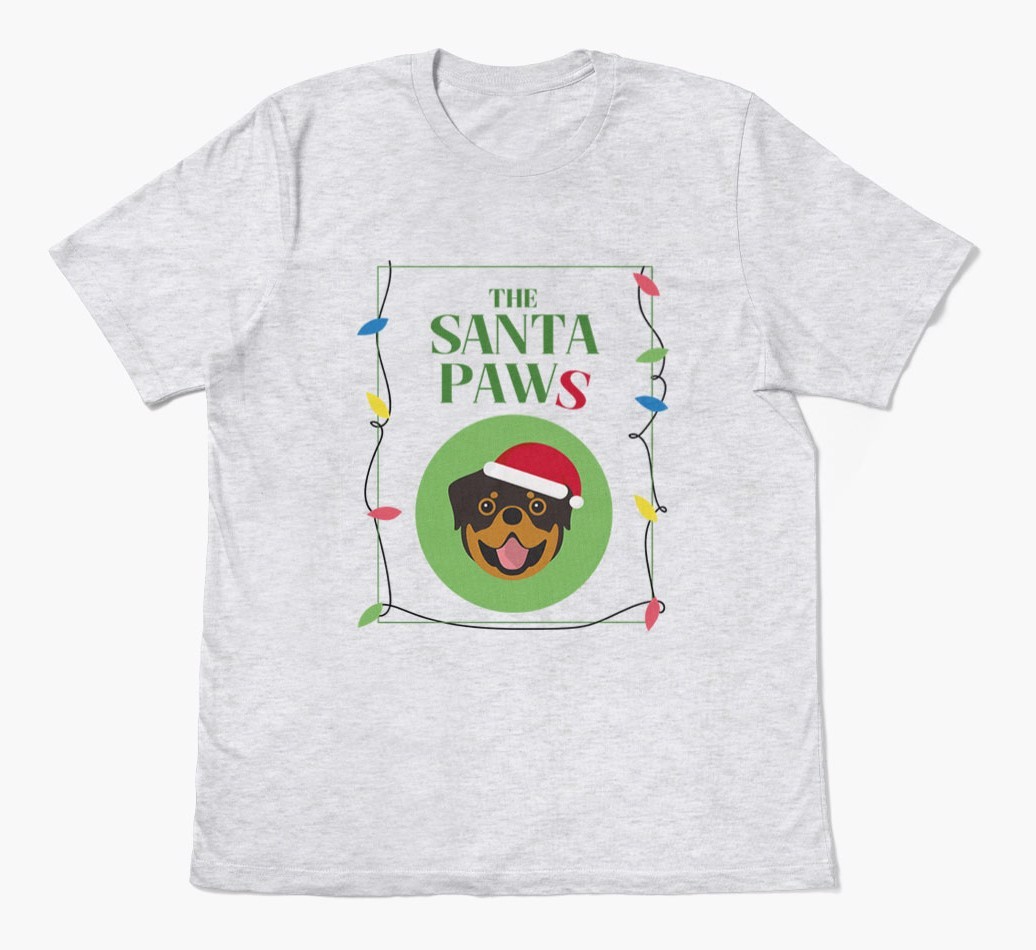 'Santa Paws' - Personalized {breedFullName} Adult T-Shirt