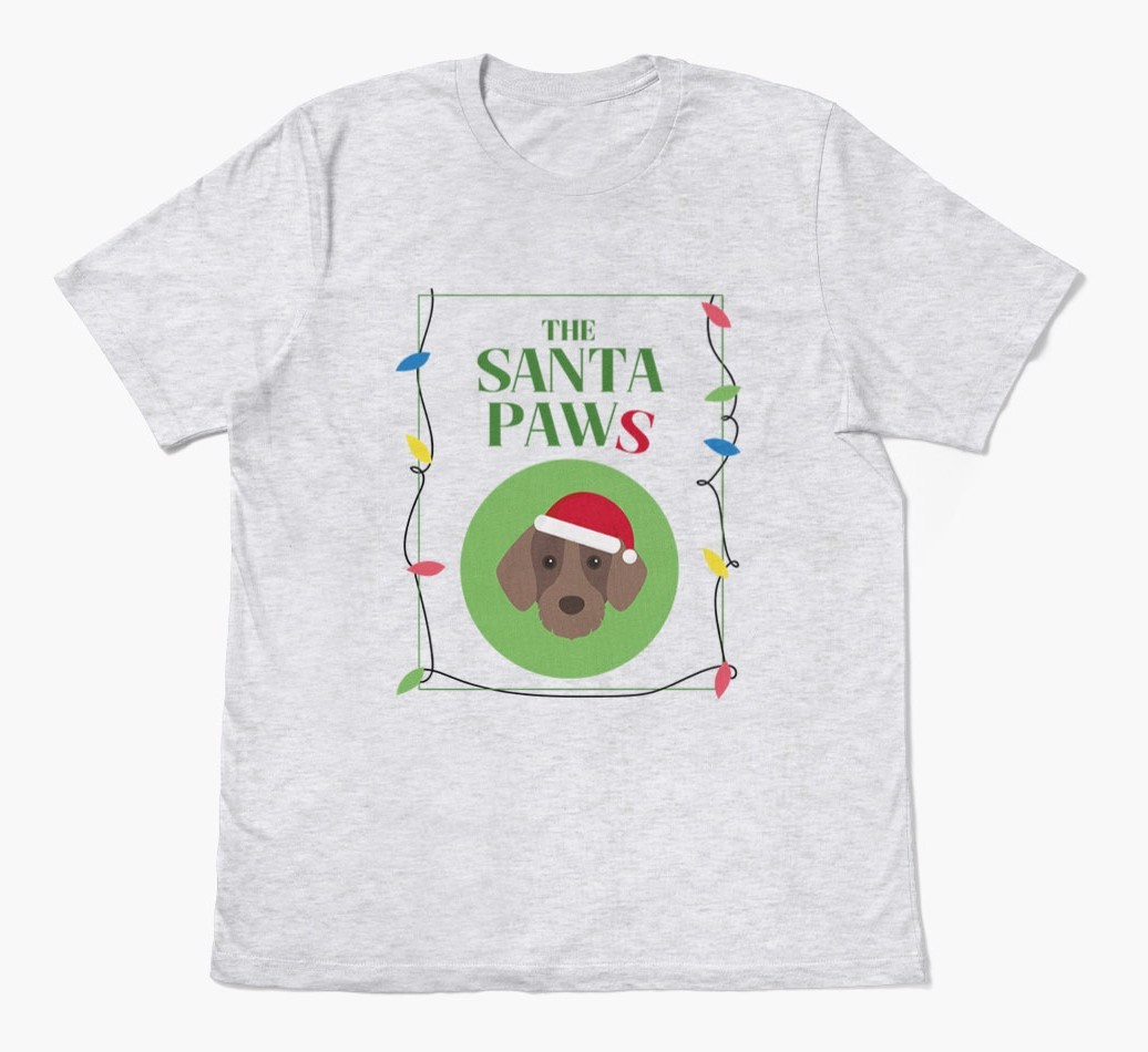 'Santa Paws' - Personalised {breedFullName} Adult T-Shirt