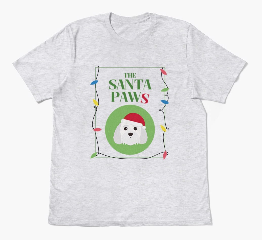 'Santa Paws' - Personalised {breedFullName} Adult T-Shirt