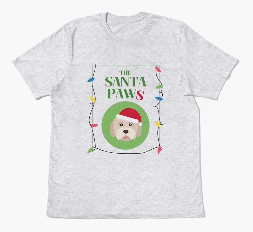 'Santa Paws' - Personalised {breedFullName} Adult T-Shirt