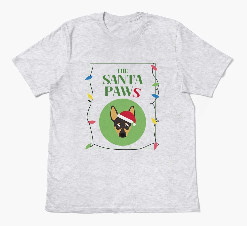 'Santa Paws' - Personalised {breedFullName} Adult T-Shirt