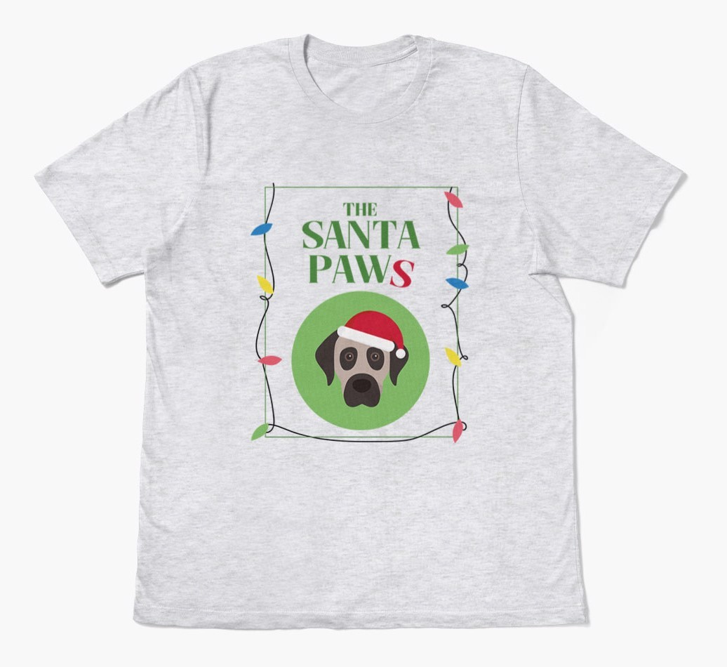 'Santa Paws' - Personalized {breedFullName} Adult T-Shirt