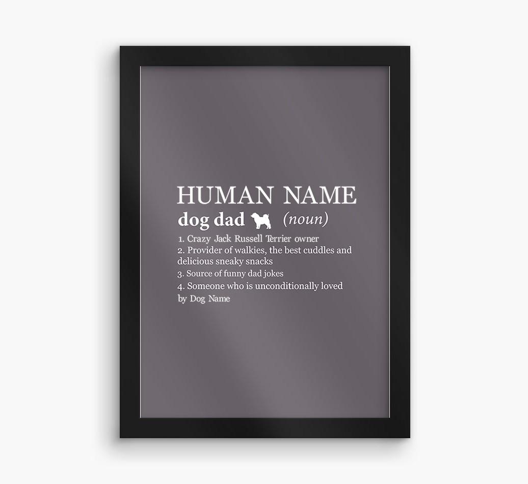 'Dad Definition' Print with {breedFullName} Silhouette