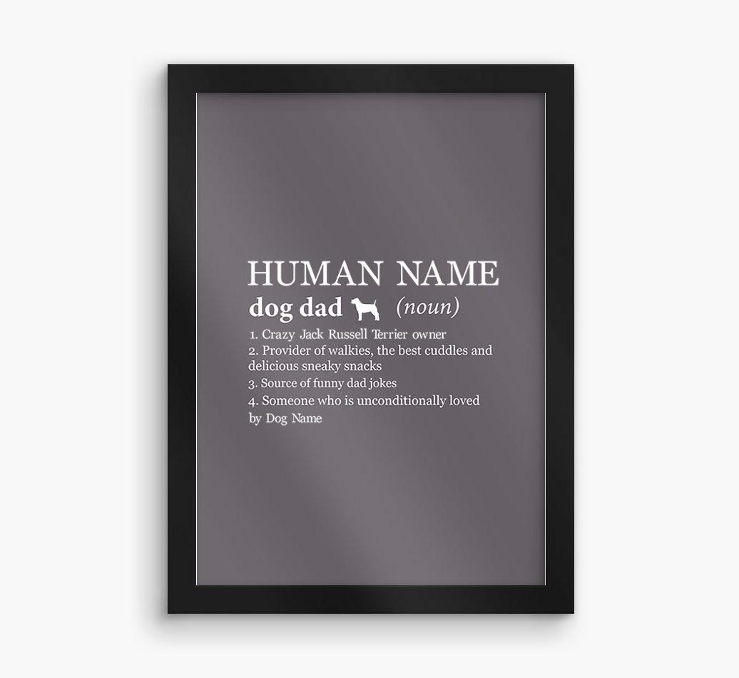 'Dad Definition' Print with {breedFullName} Silhouette